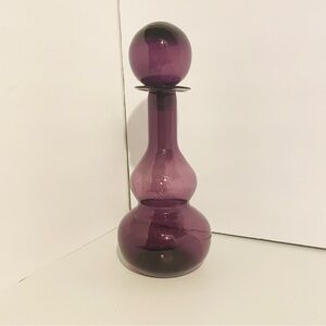 VTG Purple Glass Decanter with Ball Stopper,
12 inches